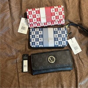 One London fog wristlet one wallet London fog and one Vera New York wallet